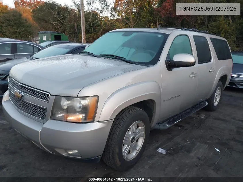 2009 Chevrolet Suburban 1500 Lt2 VIN: 1GNFC26J69R207926 Lot: 40654342