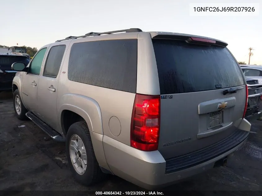 2009 Chevrolet Suburban 1500 Lt2 VIN: 1GNFC26J69R207926 Lot: 40654342