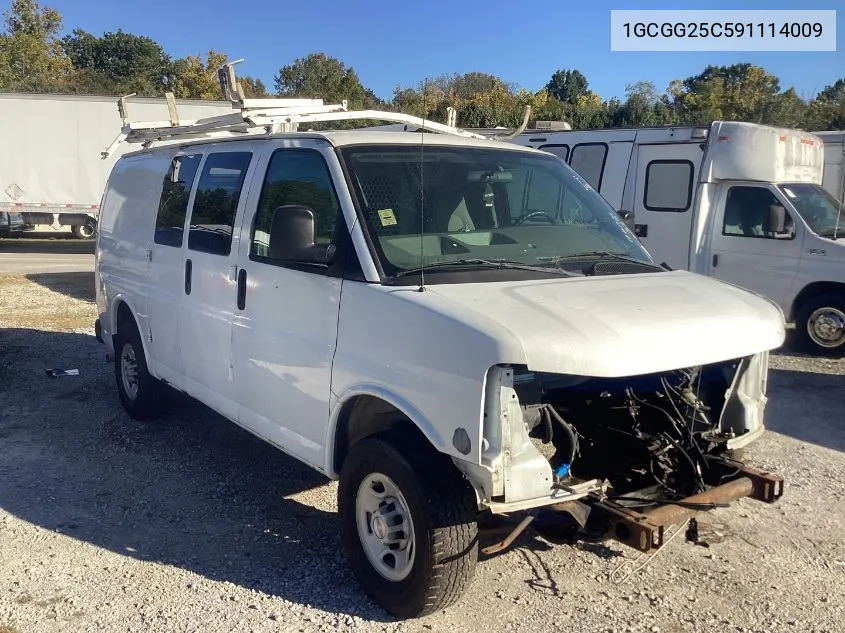 2009 Chevrolet Express 2500 Work Van VIN: 1GCGG25C591114009 Lot: 40678145