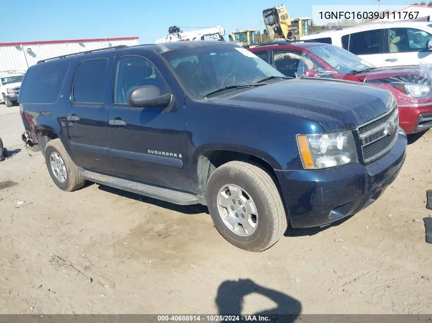 2009 Chevrolet Suburban 1500 Ls VIN: 1GNFC16039J111767 Lot: 40688914