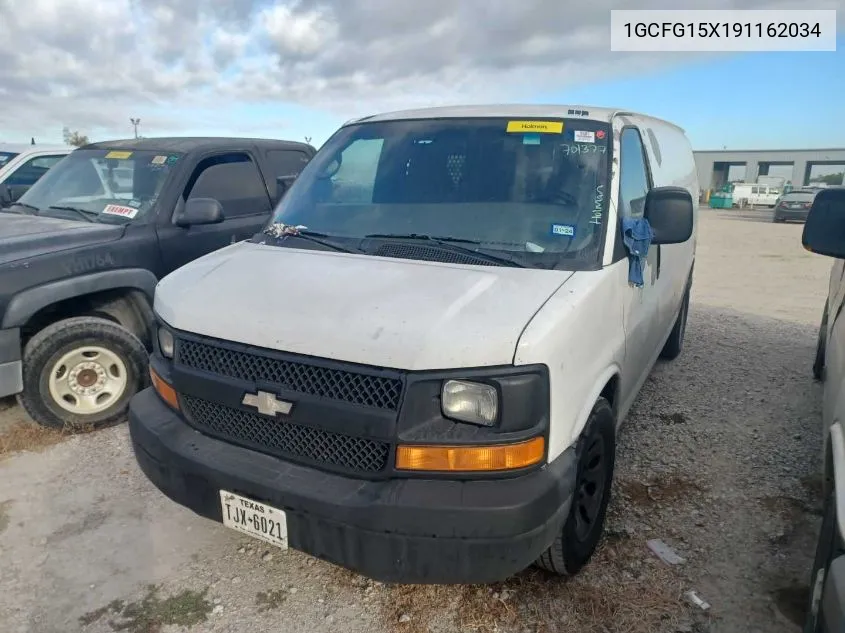 2009 Chevrolet Express G1500 VIN: 1GCFG15X191162034 Lot: 40713741