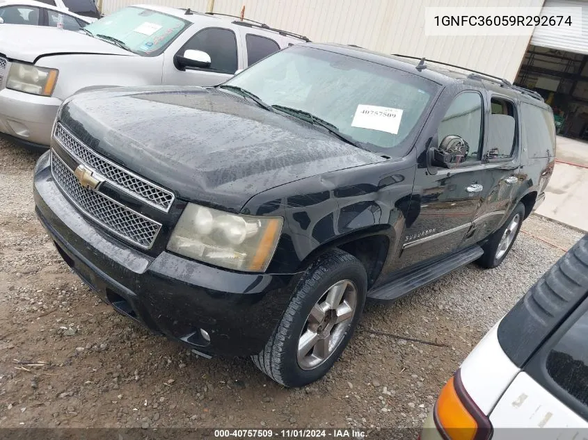 2009 Chevrolet Suburban 1500 Ltz VIN: 1GNFC36059R292674 Lot: 40757509