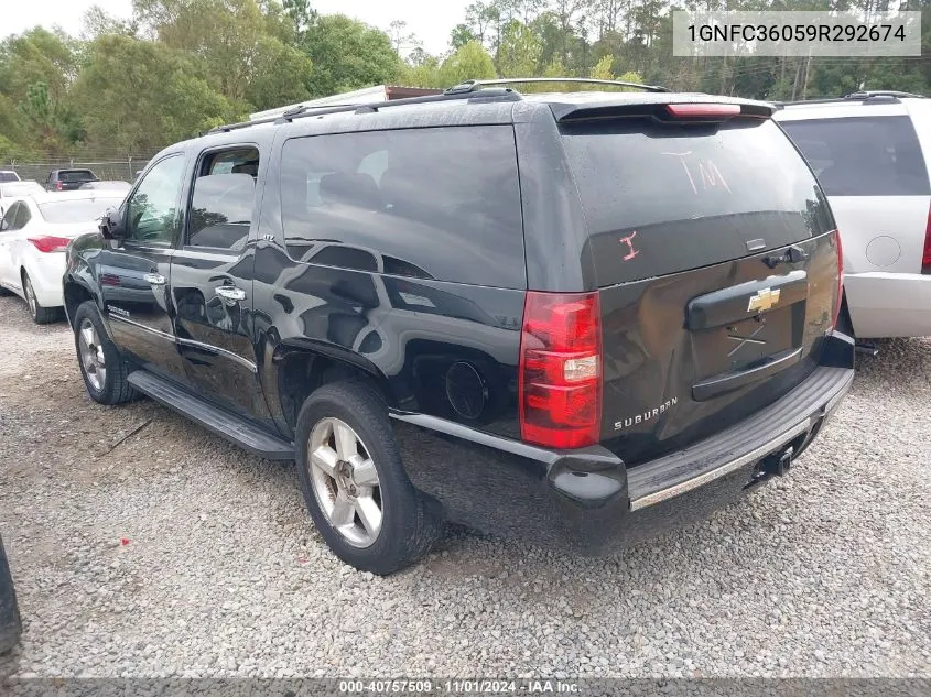 2009 Chevrolet Suburban 1500 Ltz VIN: 1GNFC36059R292674 Lot: 40757509