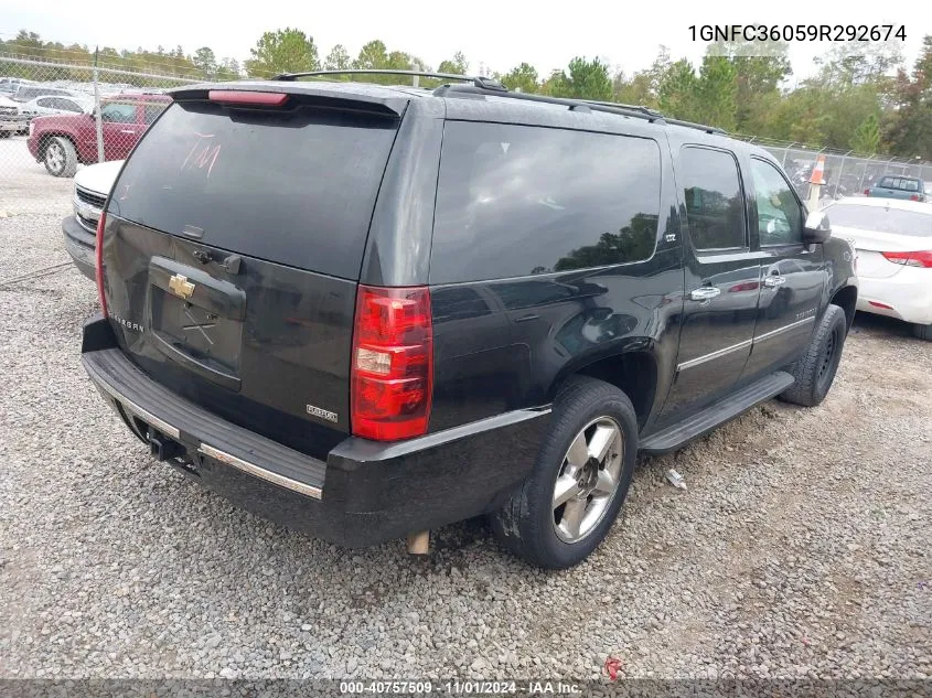 2009 Chevrolet Suburban 1500 Ltz VIN: 1GNFC36059R292674 Lot: 40757509