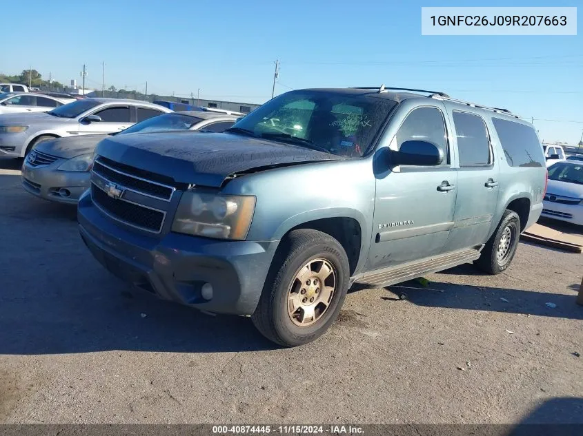 1GNFC26J09R207663 2009 Chevrolet Suburban 1500 Lt1