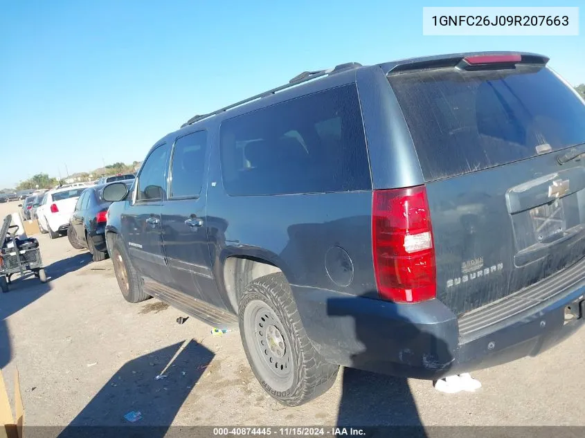 1GNFC26J09R207663 2009 Chevrolet Suburban 1500 Lt1