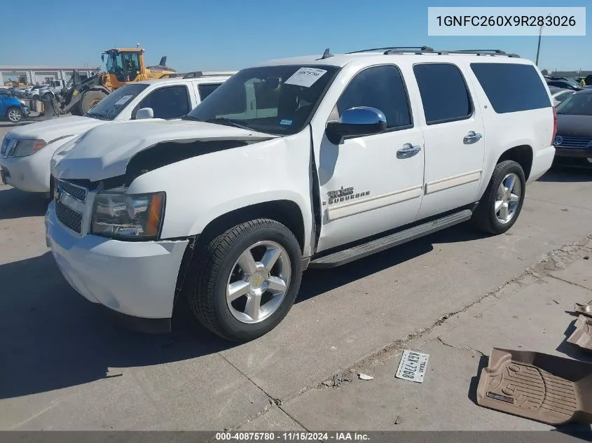 2009 Chevrolet Suburban 1500 Lt2 VIN: 1GNFC260X9R283026 Lot: 40875780