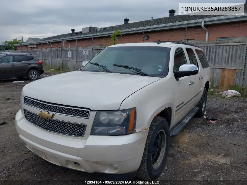 2010 Chevrolet Suburban 1500 Ltz VIN: 1GNUKKE35AR263857 Lot: 12094104