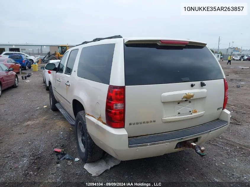 2010 Chevrolet Suburban 1500 Ltz VIN: 1GNUKKE35AR263857 Lot: 12094104