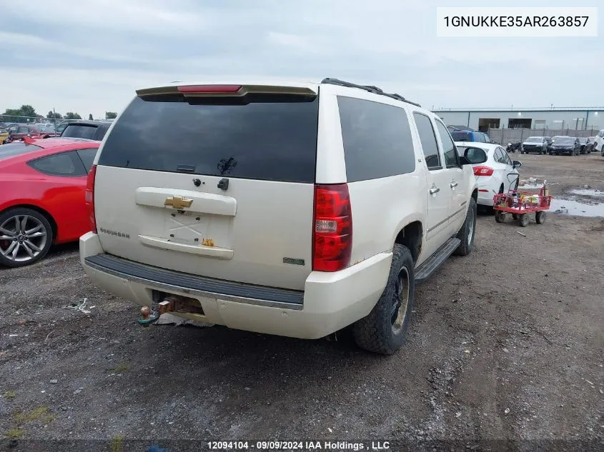 2010 Chevrolet Suburban 1500 Ltz VIN: 1GNUKKE35AR263857 Lot: 12094104