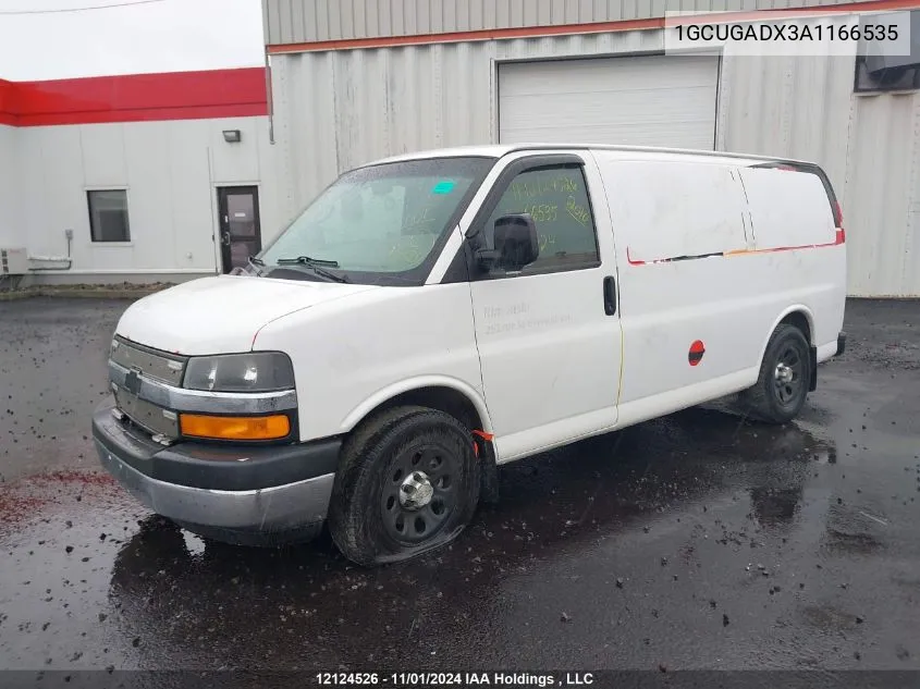 2010 Chevrolet Express G1500 VIN: 1GCUGADX3A1166535 Lot: 12124526