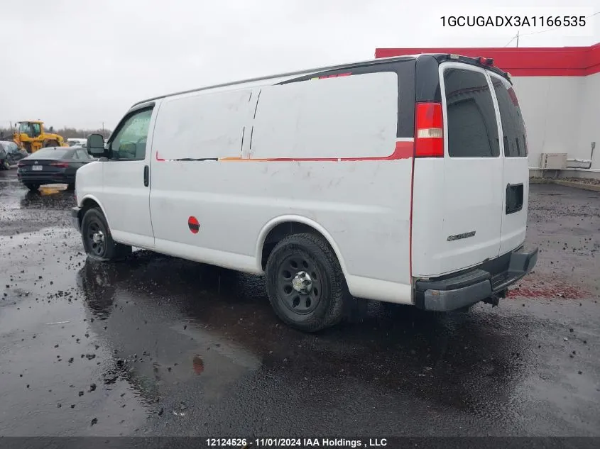 2010 Chevrolet Express G1500 VIN: 1GCUGADX3A1166535 Lot: 12124526