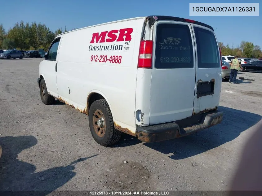 2010 Chevrolet Express G1500 VIN: 1GCUGADX7A1126331 Lot: 12125978