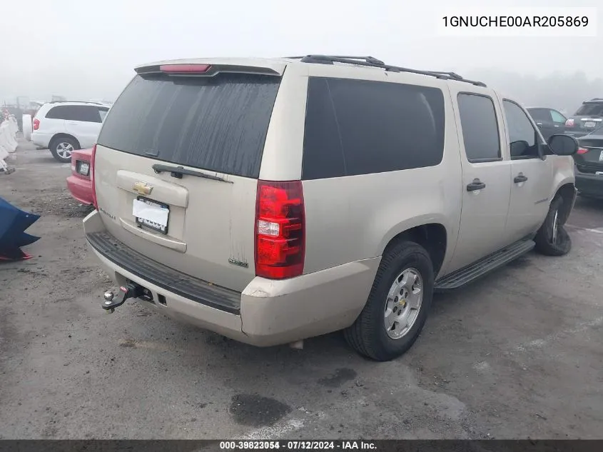 2010 Chevrolet Suburban 1500 Ls VIN: 1GNUCHE00AR205869 Lot: 39823054