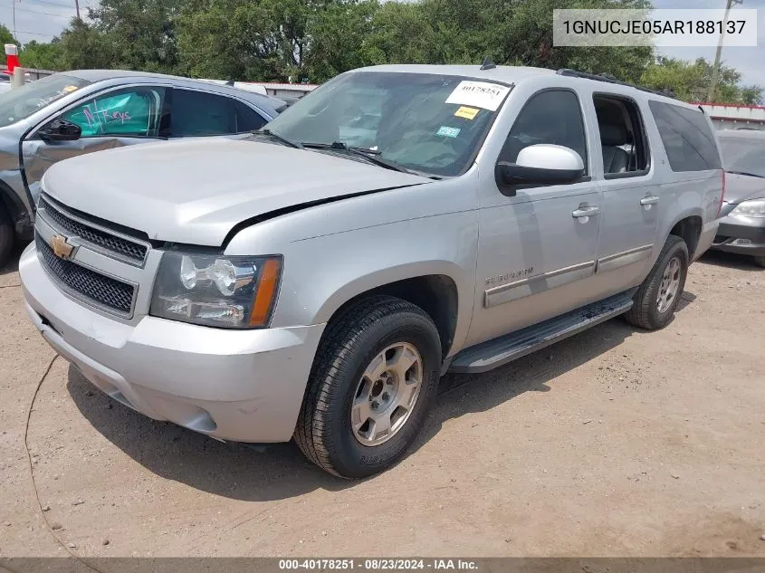 1GNUCJE05AR188137 2010 Chevrolet Suburban 1500 Lt1