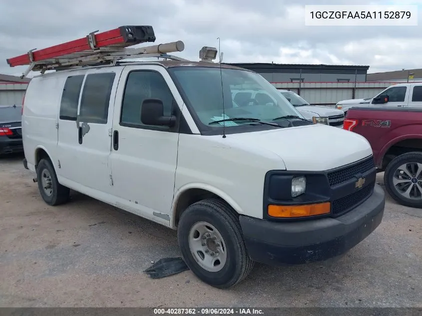 2010 Chevrolet Express 2500 Work Van VIN: 1GCZGFAA5A1152879 Lot: 40287362