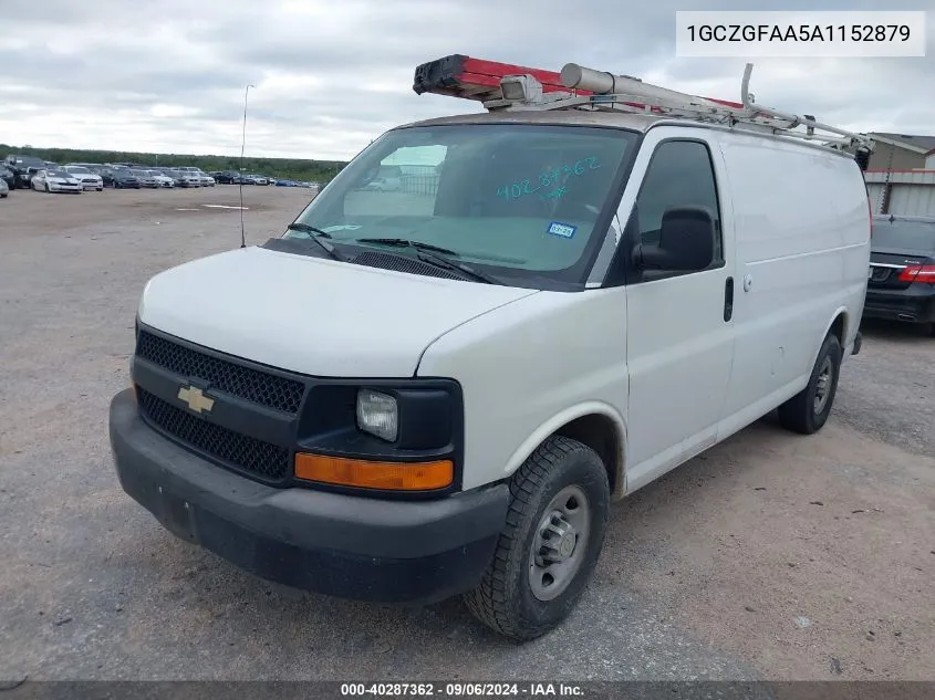 2010 Chevrolet Express 2500 Work Van VIN: 1GCZGFAA5A1152879 Lot: 40287362