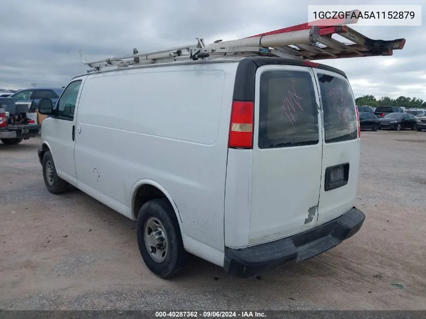 2010 Chevrolet Express 2500 Work Van VIN: 1GCZGFAA5A1152879 Lot: 40287362