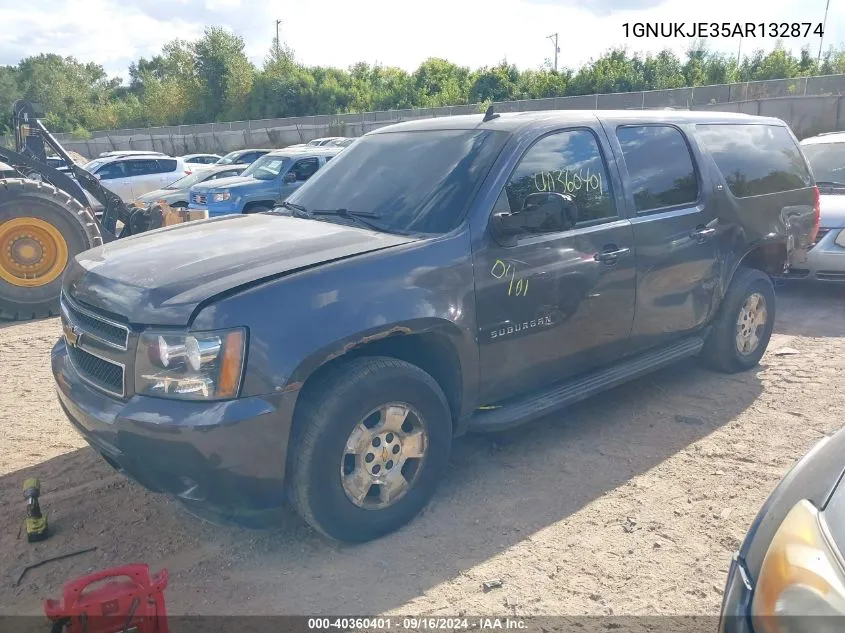 1GNUKJE35AR132874 2010 Chevrolet Suburban 1500 Lt1