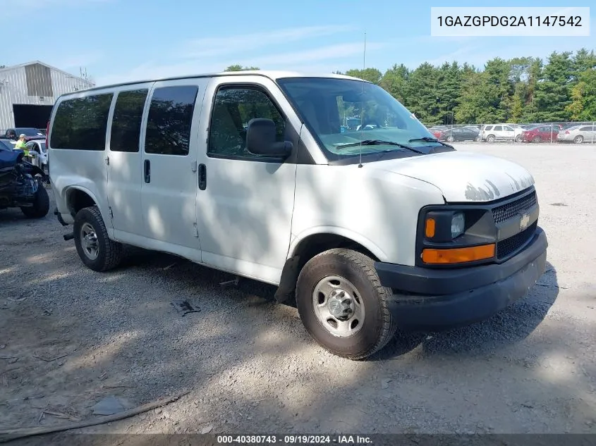 2010 Chevrolet Express 2500 Ls VIN: 1GAZGPDG2A1147542 Lot: 40380743