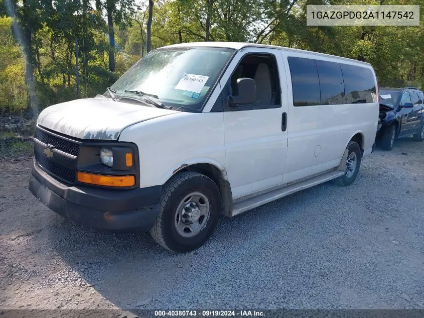 2010 Chevrolet Express 2500 Ls VIN: 1GAZGPDG2A1147542 Lot: 40380743