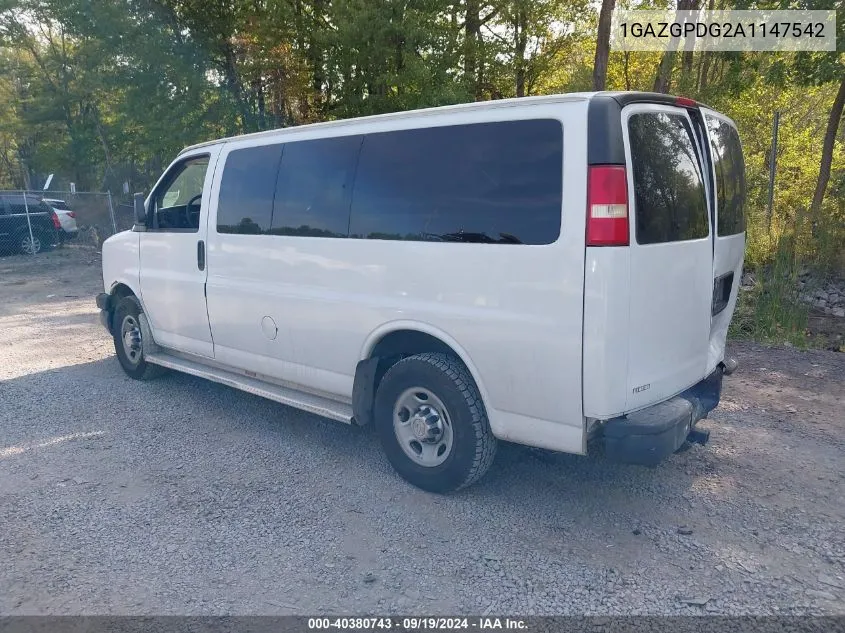 2010 Chevrolet Express 2500 Ls VIN: 1GAZGPDG2A1147542 Lot: 40380743