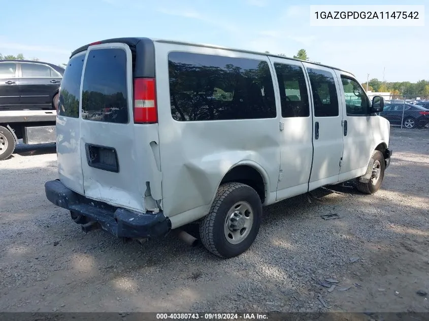 1GAZGPDG2A1147542 2010 Chevrolet Express 2500 Ls