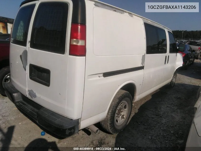 1GCZGFBAXA1143206 2010 Chevrolet Express G2500