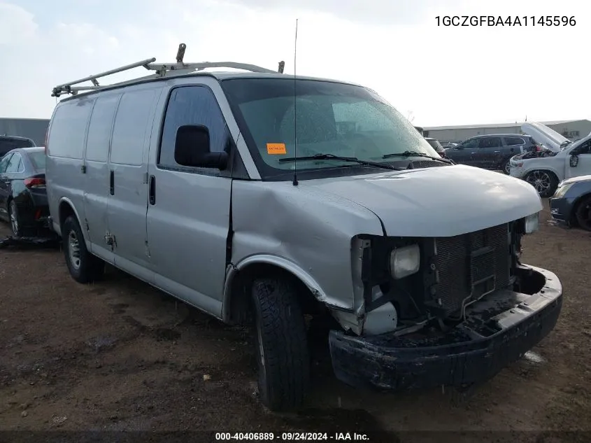 2010 Chevrolet Express 2500 Work Van VIN: 1GCZGFBA4A1145596 Lot: 40406889