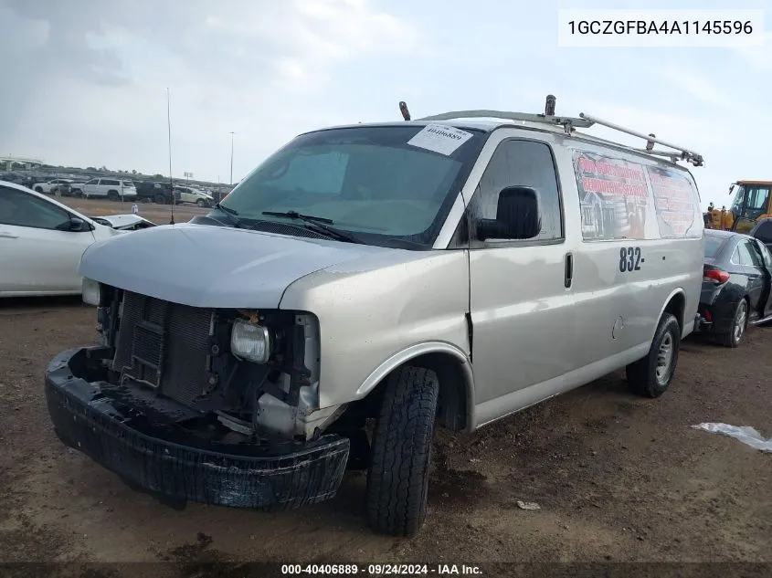 2010 Chevrolet Express 2500 Work Van VIN: 1GCZGFBA4A1145596 Lot: 40406889