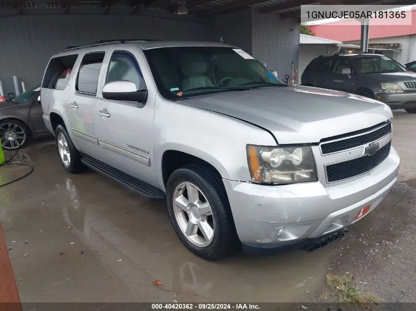 1GNUCJE05AR181365 2010 Chevrolet Suburban 1500 Lt1