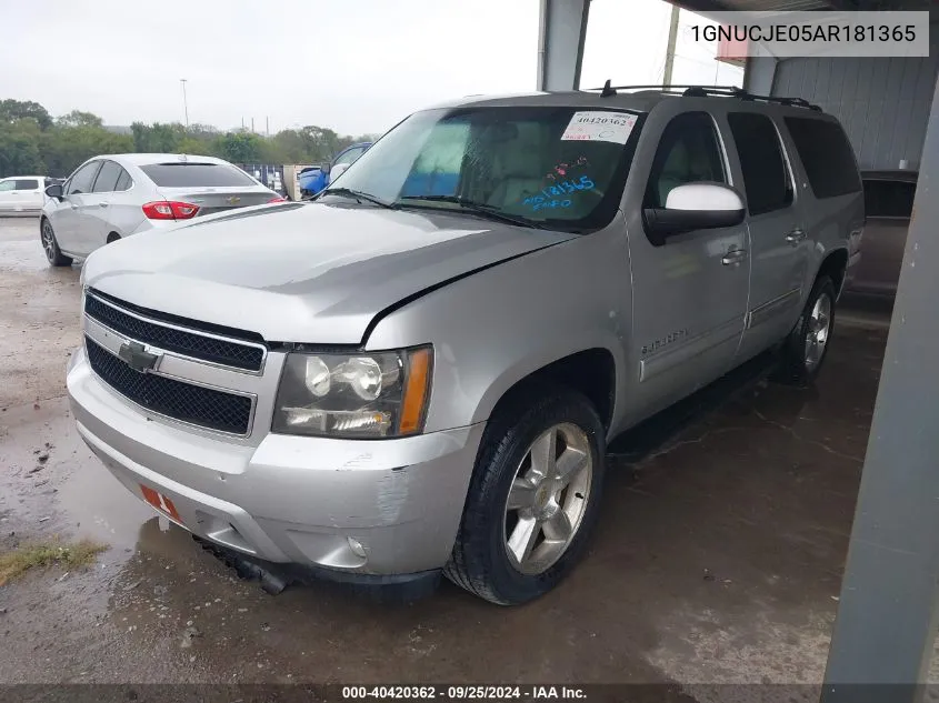 1GNUCJE05AR181365 2010 Chevrolet Suburban 1500 Lt1