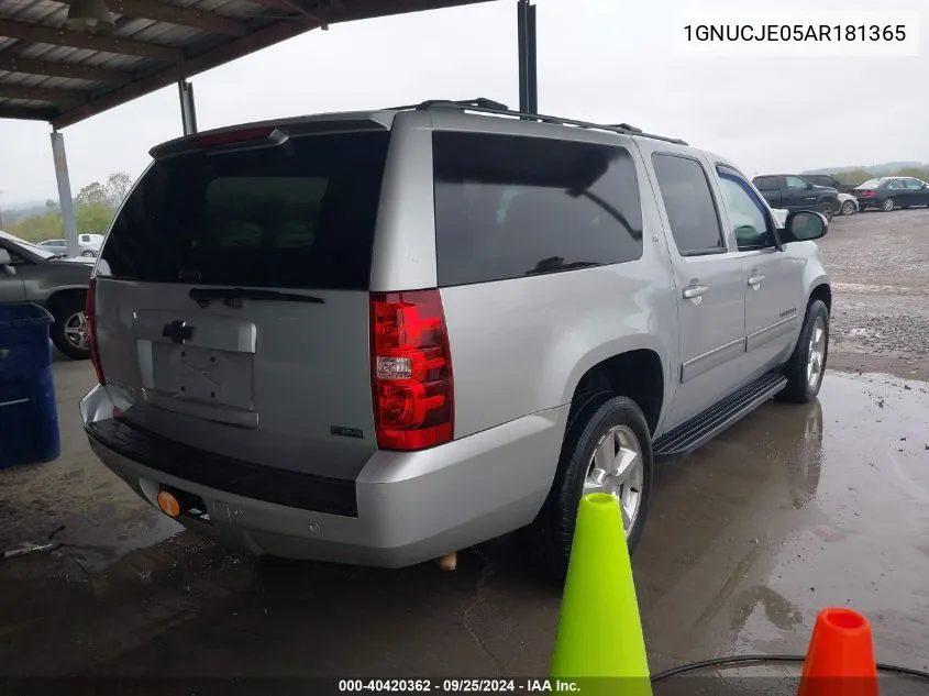 1GNUCJE05AR181365 2010 Chevrolet Suburban 1500 Lt1