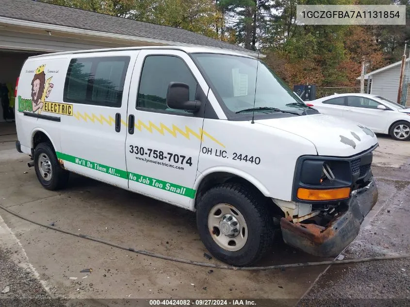 2010 Chevrolet Express 2500 Work Van VIN: 1GCZGFBA7A1131854 Lot: 40424082