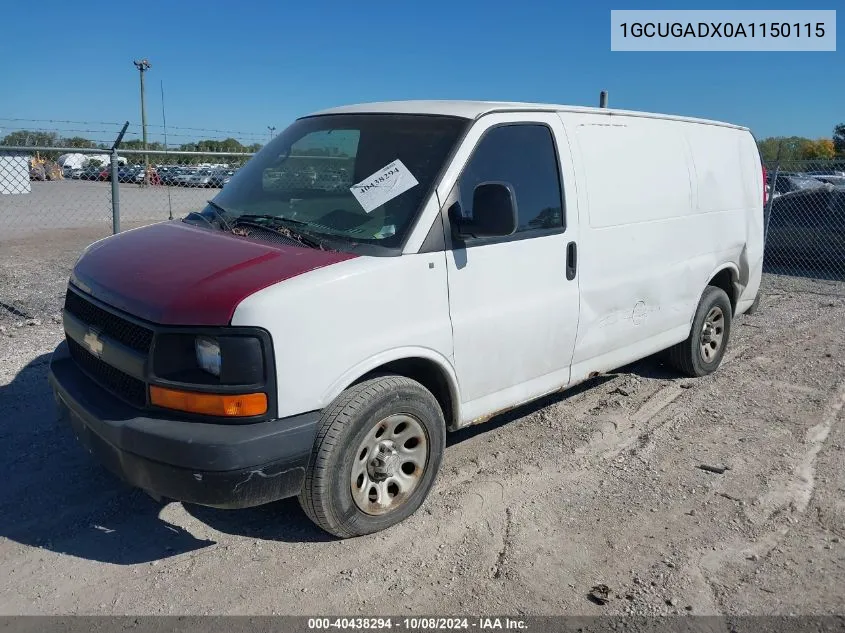 2010 Chevrolet Express G1500 VIN: 1GCUGADX0A1150115 Lot: 40438294