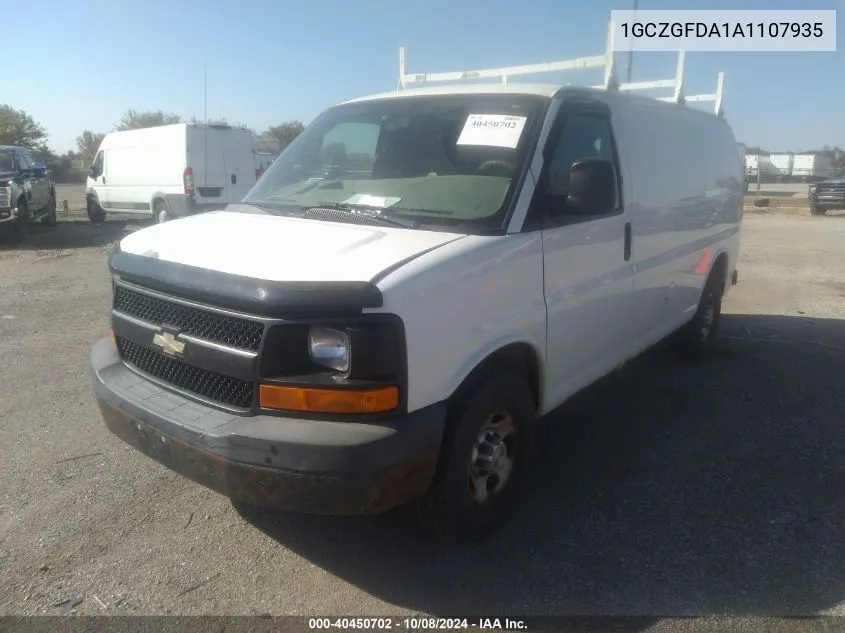 2010 Chevrolet Express G2500 VIN: 1GCZGFDA1A1107935 Lot: 40450702