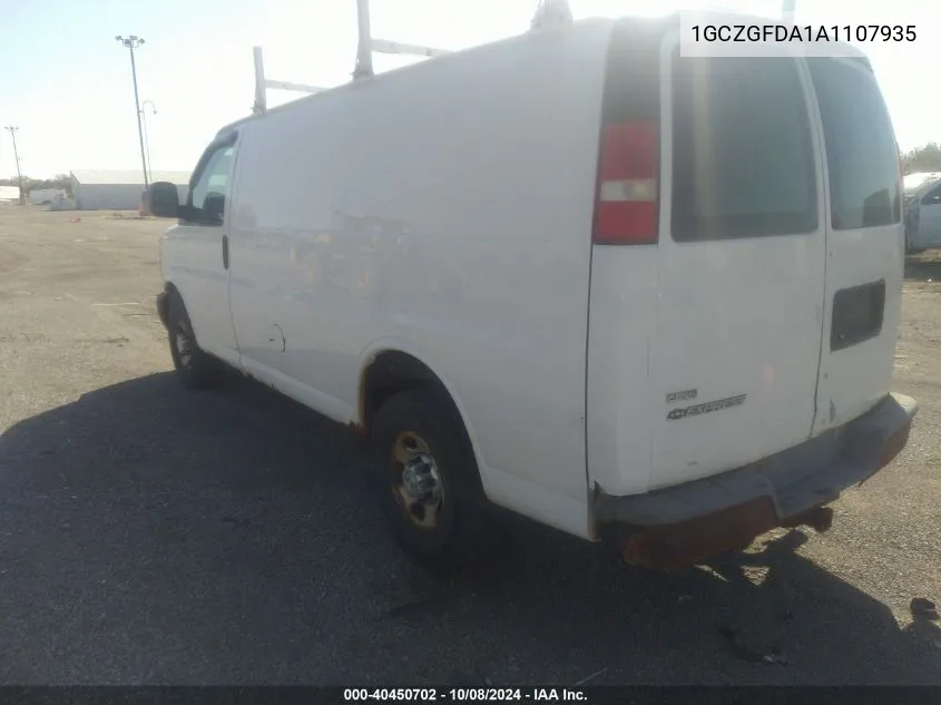 1GCZGFDA1A1107935 2010 Chevrolet Express G2500