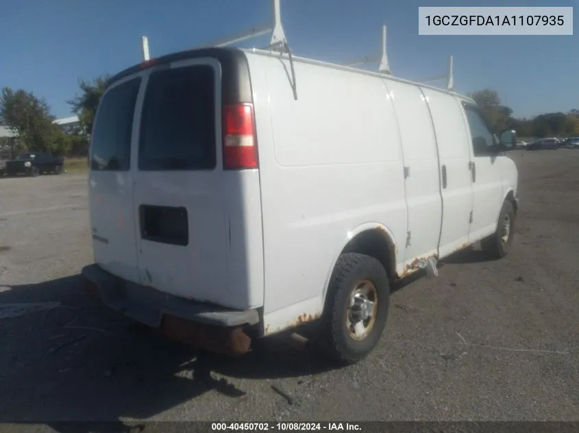 1GCZGFDA1A1107935 2010 Chevrolet Express G2500