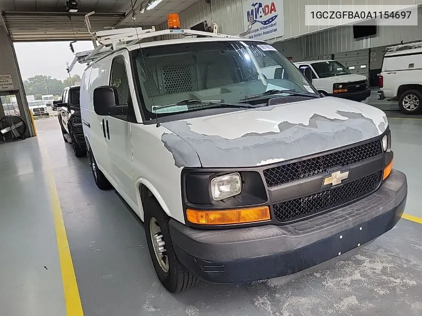 2010 Chevrolet Express G2500 VIN: 1GCZGFBA0A1154697 Lot: 40459534