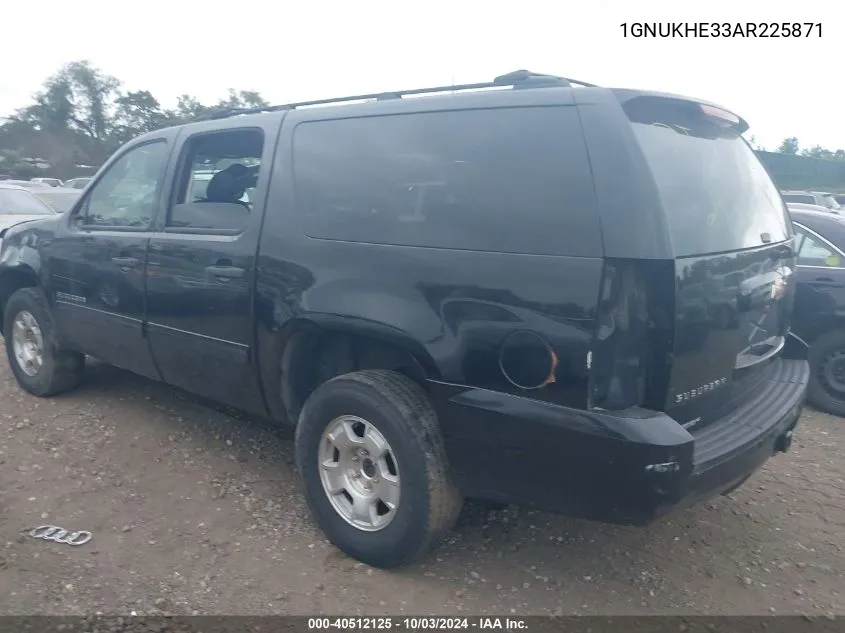 2010 Chevrolet Suburban 1500 Ls VIN: 1GNUKHE33AR225871 Lot: 40512125