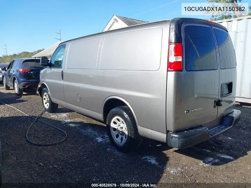 2010 Chevrolet Express 1500 Work Van VIN: 1GCUGADX1A1150382 Lot: 40528579