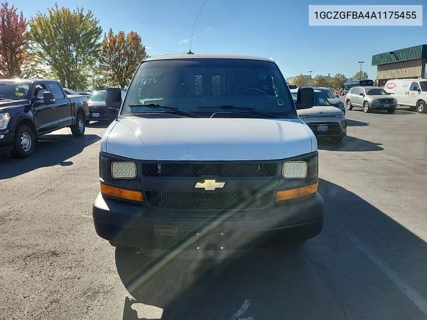 2010 Chevrolet Express 2500 Work Van VIN: 1GCZGFBA4A1175455 Lot: 40581246