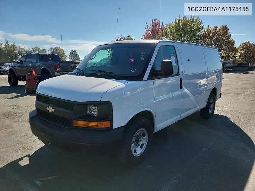 2010 Chevrolet Express 2500 Work Van VIN: 1GCZGFBA4A1175455 Lot: 40581246