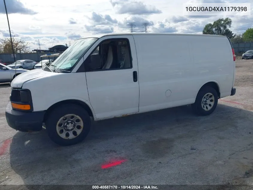 2010 Chevrolet Express 1500 Work Van VIN: 1GCUGAD4XA1179398 Lot: 40587170