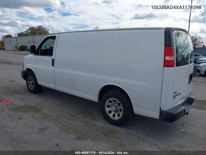 2010 Chevrolet Express 1500 Work Van VIN: 1GCUGAD4XA1179398 Lot: 40587170