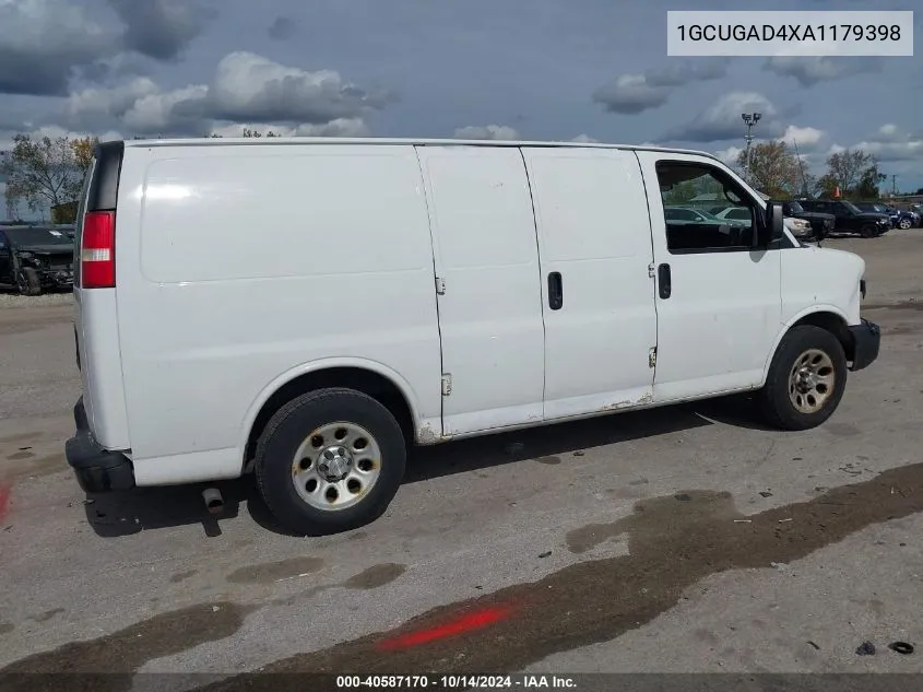 2010 Chevrolet Express 1500 Work Van VIN: 1GCUGAD4XA1179398 Lot: 40587170