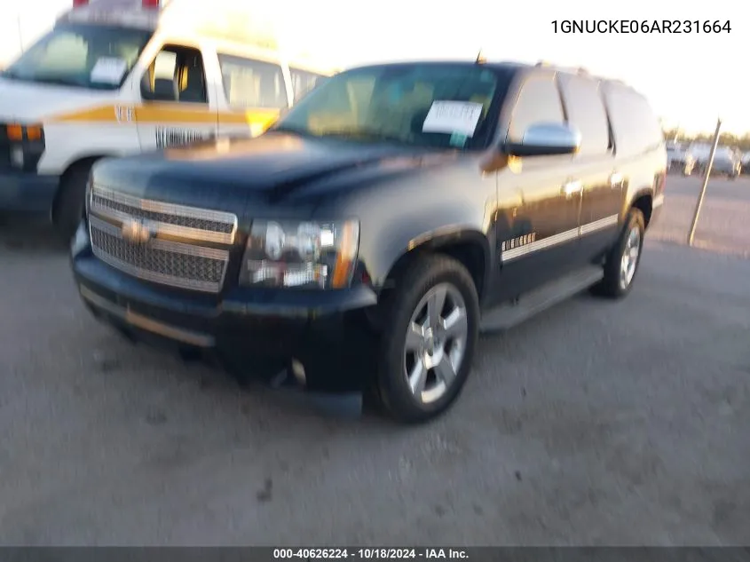 2010 Chevrolet Suburban 1500 Ltz VIN: 1GNUCKE06AR231664 Lot: 40626224