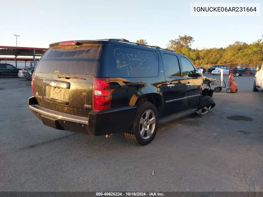 2010 Chevrolet Suburban 1500 Ltz VIN: 1GNUCKE06AR231664 Lot: 40626224