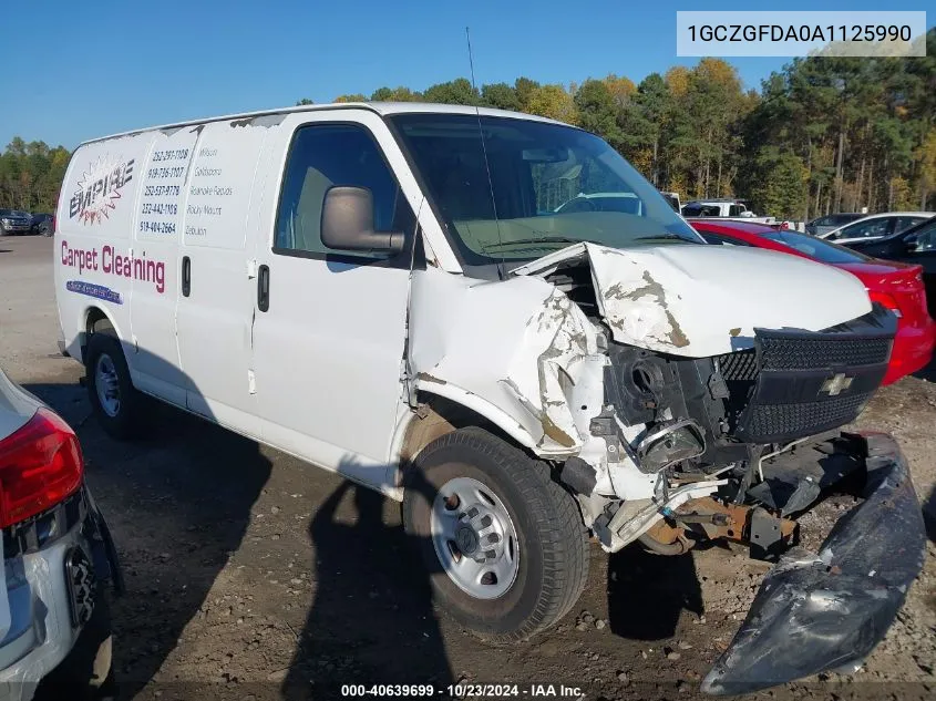 2010 Chevrolet Express 2500 Work Van VIN: 1GCZGFDA0A1125990 Lot: 40639699