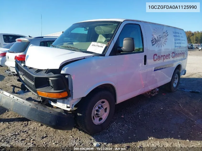 2010 Chevrolet Express 2500 Work Van VIN: 1GCZGFDA0A1125990 Lot: 40639699